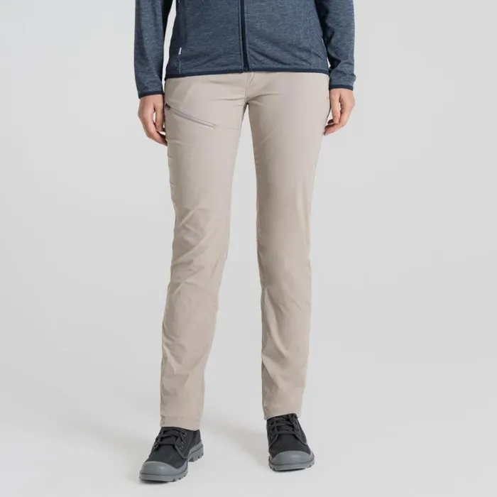 Womens Walking Trousers Craghoppers NosiLife Pro Trouser III Soft Mushroom Womens Walking Trousers Craghoppers NosiLife Pro Trouser III Soft Mushroom