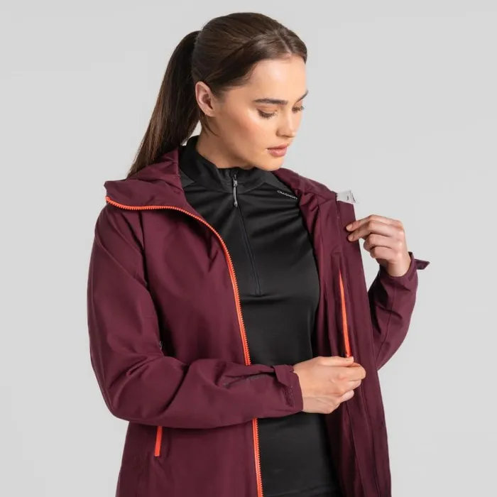 Womens Waterproof Jackets Craghoppers Dynamic Pro II Waterproof Jacket Deep Violet Womens Waterproof Jackets Craghoppers Dynamic Pro II Waterproof Jacket Deep Violet