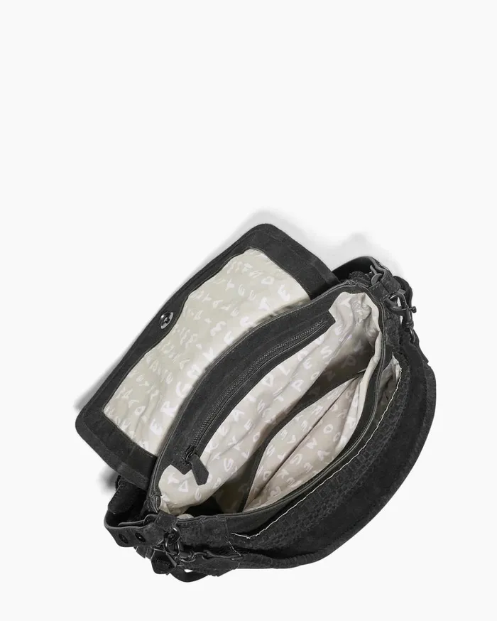 Woven All For Love Convertible Shoulder Black Suede Women Aimee Kestenberg Satchels