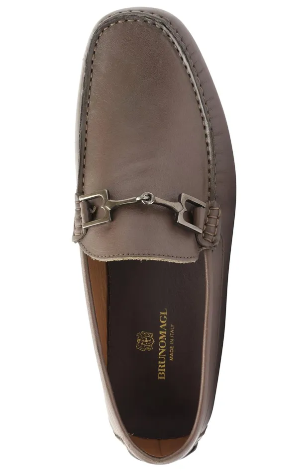 Xander Leather Driving Moccasin 8211 Brown Men Bruno Magli Loafers and Slipons