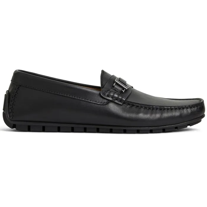 Xanto Casula Moccasin Black Leather Men Bruno Magli Casual Shoes