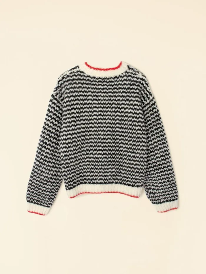 Xirena Black Creme Mabel Sweater Women Sweaters and Jackets