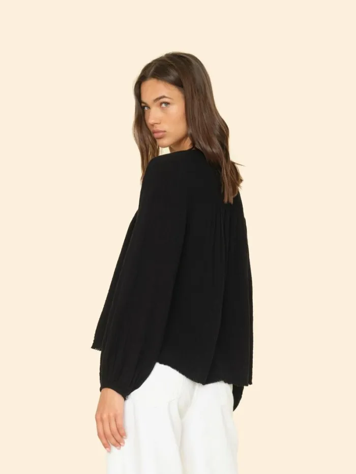 Xirena Black Hortense Top Women Tops