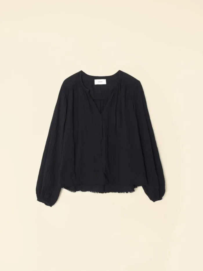 Xirena Black Hortense Top Women Tops