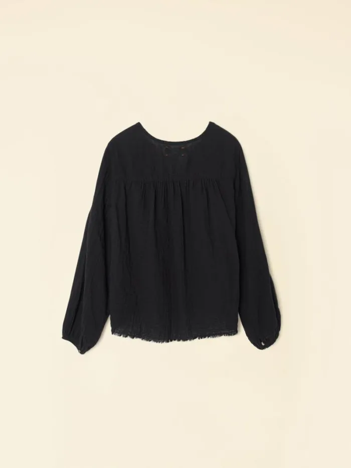 Xirena Black Hortense Top Women Tops