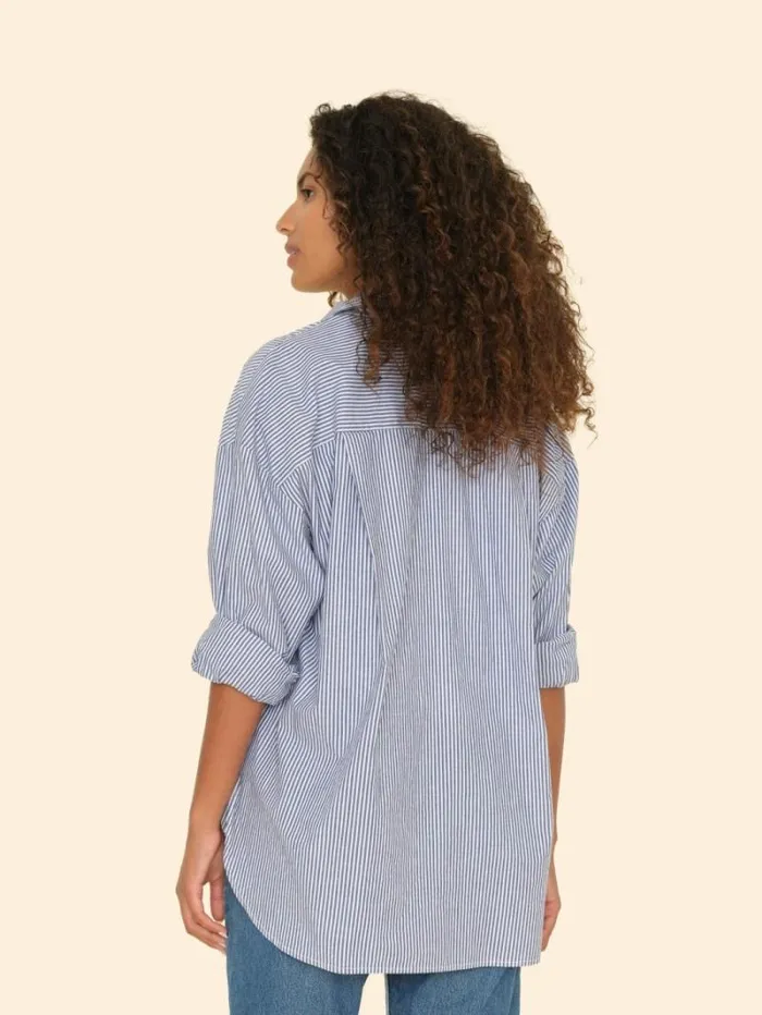 Xirena Blue Ink Sydney Shirt Women Shirts