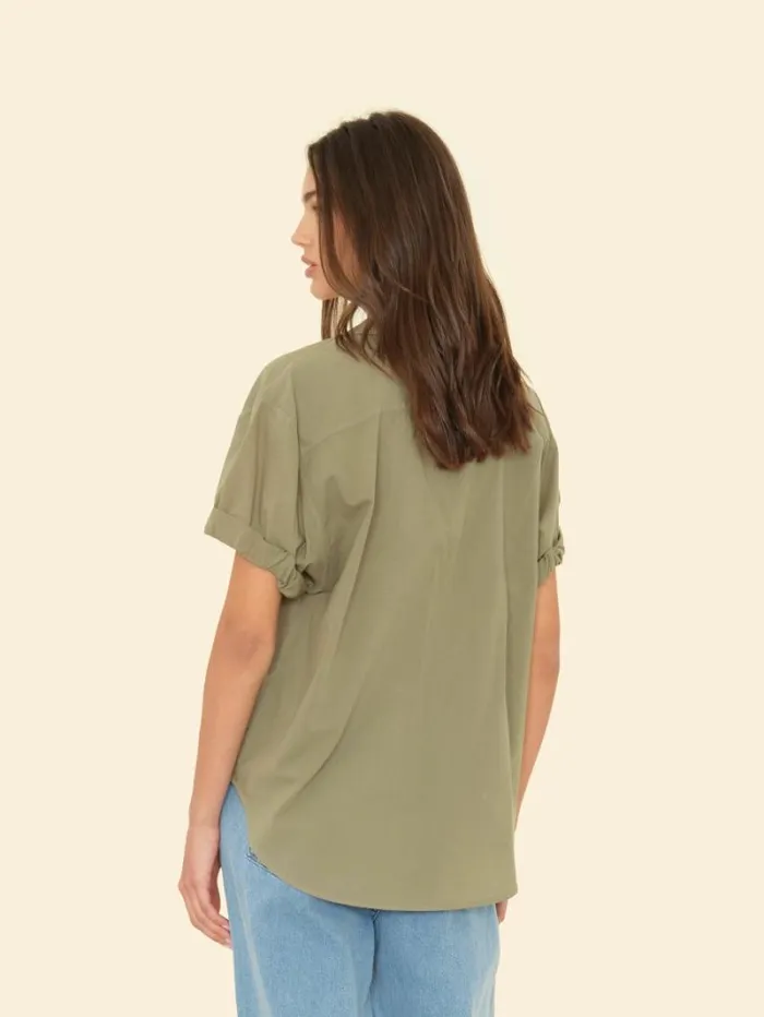 Xirena Dark Seagrass Channing Shirt Women Shirts