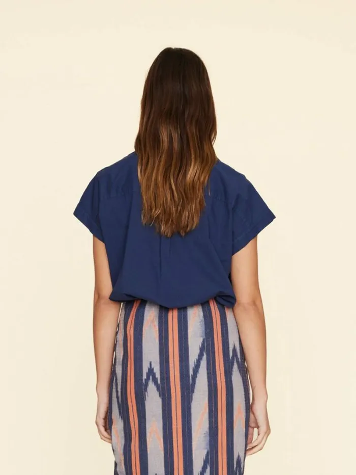 Xirena Navy Homer Shirt Women Shirts