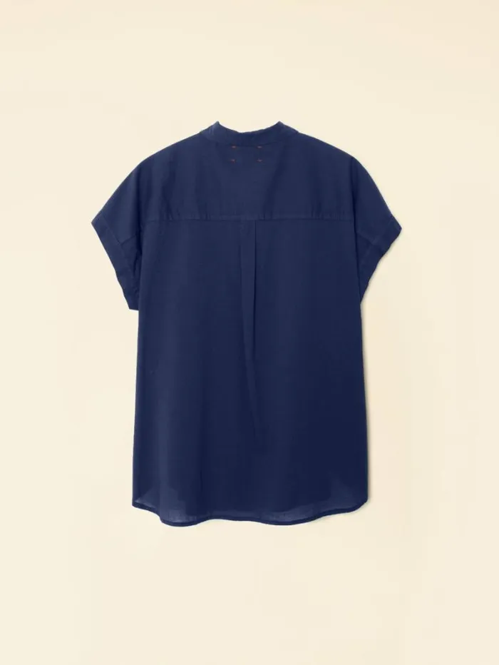 Xirena Navy Homer Shirt Women Shirts