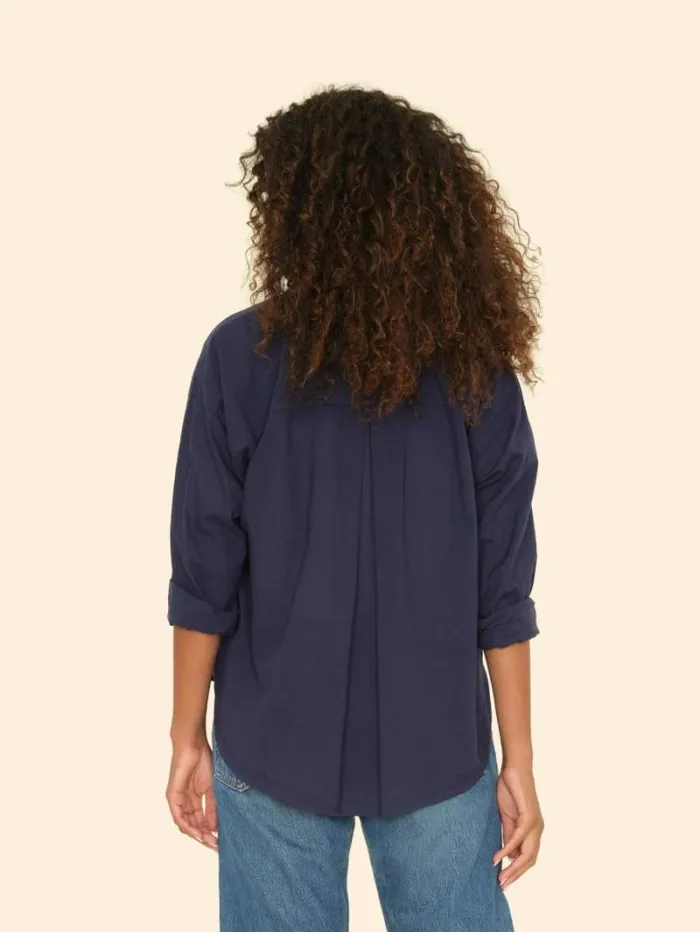 Xirena Navy Jordy Shirt Women Shirts