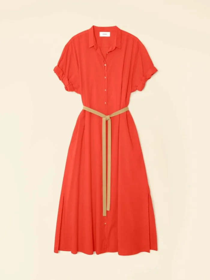 Xirena Orange Sunset Linnet Dress Women Dresses