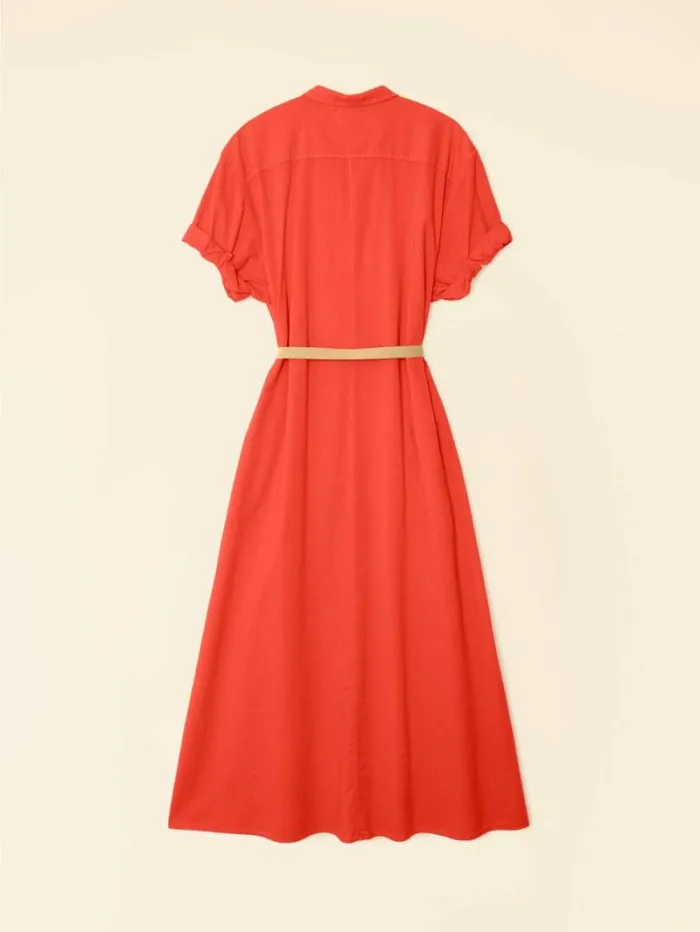 Xirena Orange Sunset Linnet Dress Women Dresses