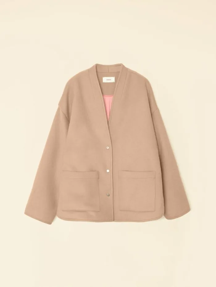 Xirena Warm Camel Reeva Jacket Women Sweaters and Jackets