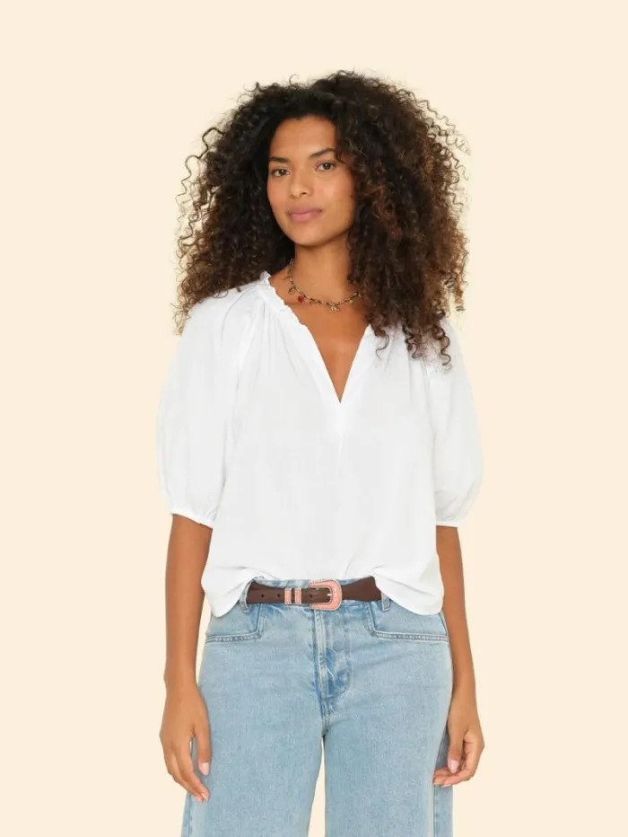 Xirena White Jules Top Women Tops