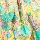 Yellow and Green Floral Tiered Midi Dress Dresses Unique Vintage Midi