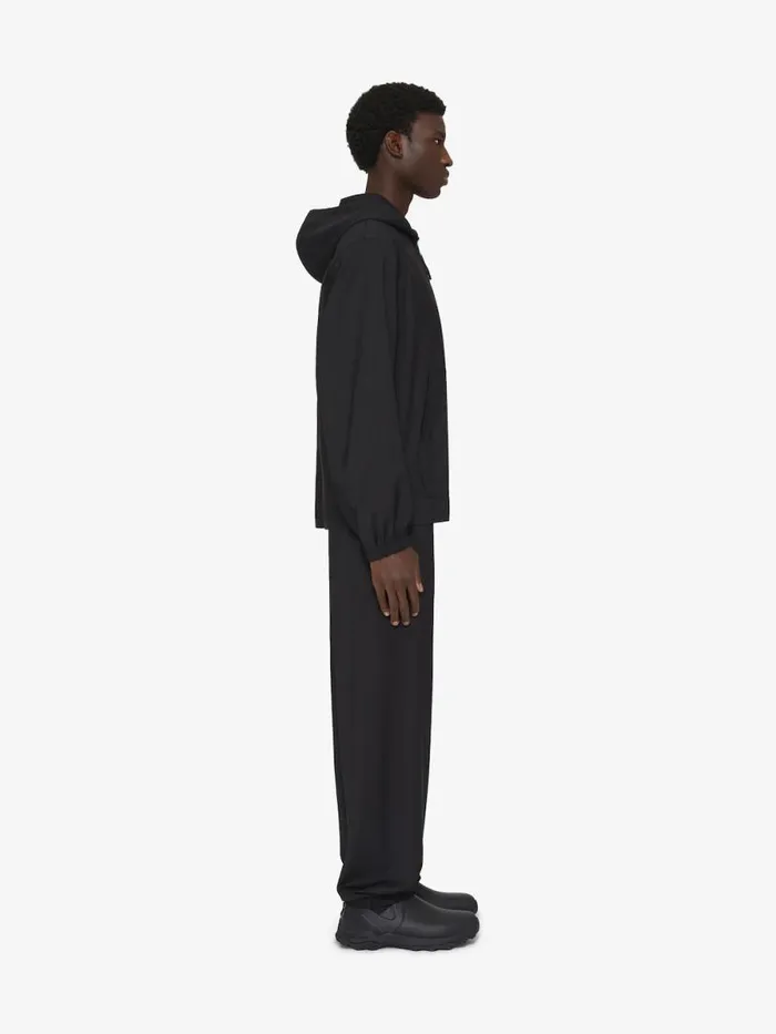 Zipped Hoodie In Wool With 4g Detail Black Men Givenchy Sweatshirts and Hoodies