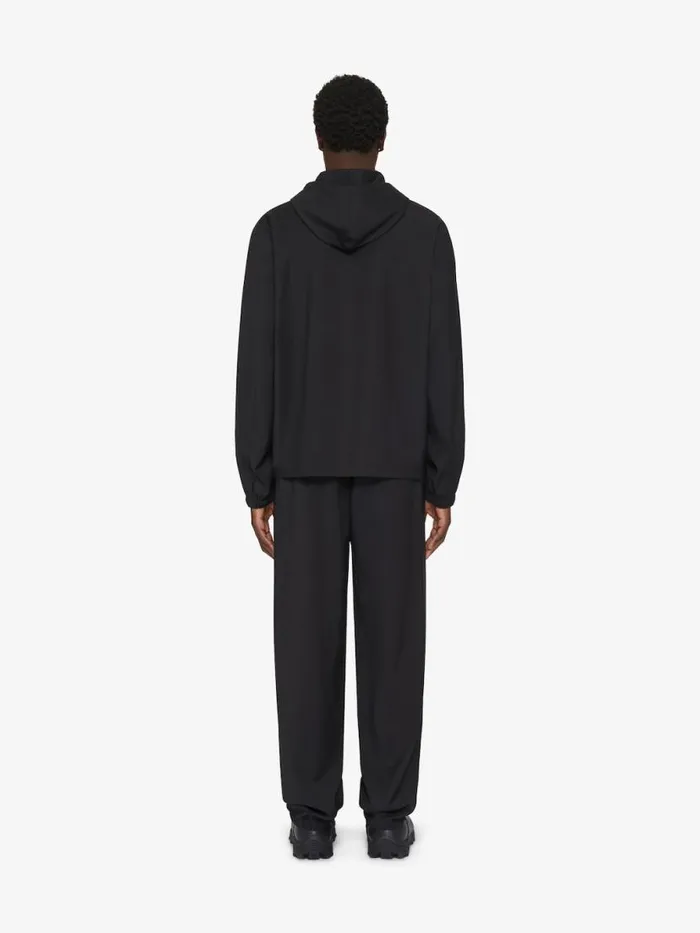 Zipped Hoodie In Wool With 4g Detail Black Men Givenchy Sweatshirts and Hoodies