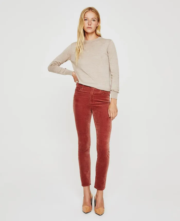 Zuri Crew Oatmilk Women AG Jeans Tops and Shirts Zuri Crew Oatmilk Women AG Jeans Tops and Shirts