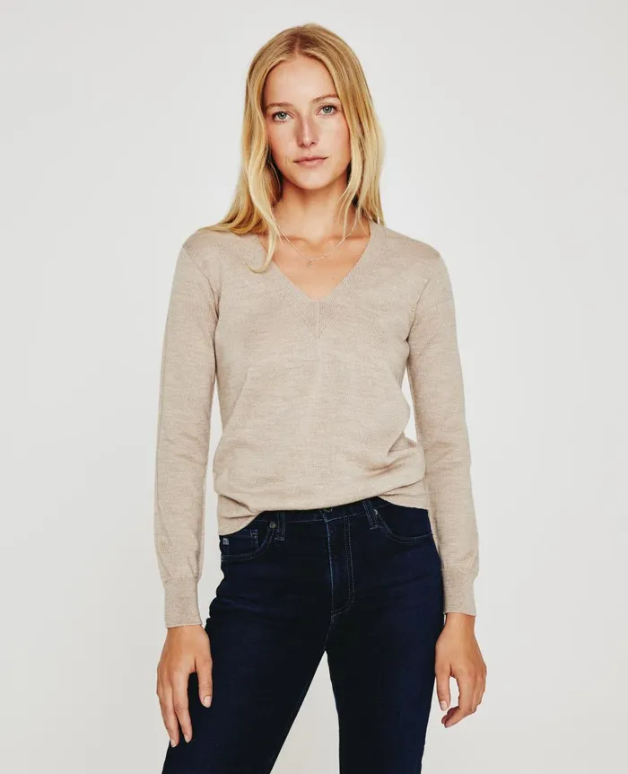 Zuri Vee Oatmilk Women AG Jeans Tops and Shirts